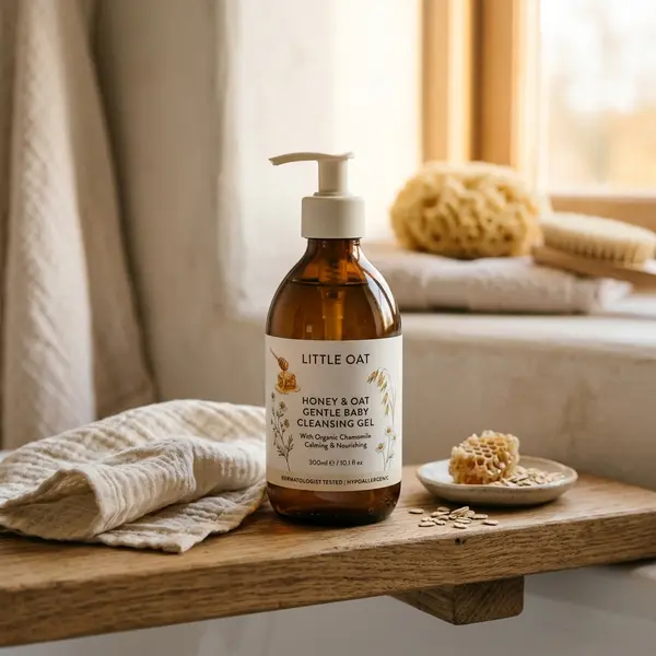 Gel Lavant Doux Miel et Avoine, flacon-pompe 400 ml